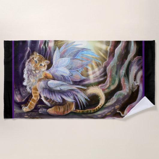 Frost Wing Tiger Strandlaken (Voorkant)