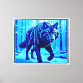 Frost Wolf Canvas Afdruk (Voorkant)