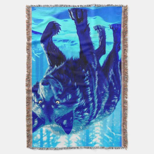 Frost Wolf Deken (Voorkant Verticaal)