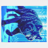 Frost Wolf Fleece Deken (Voorkant (Horizontaal))