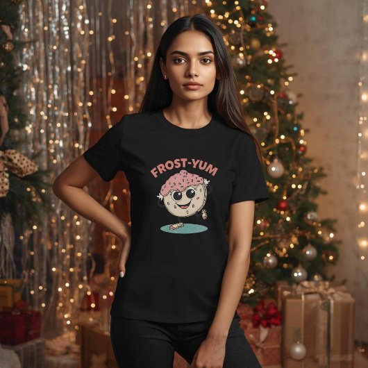 Frost-yum – Funny Christmas Cookie Pun Tri-Blend Shirt