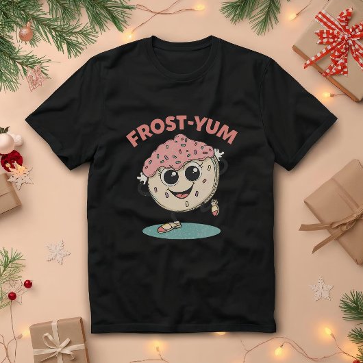 Frost-yum – Funny Christmas Cookie Pun Tri-Blend Shirt