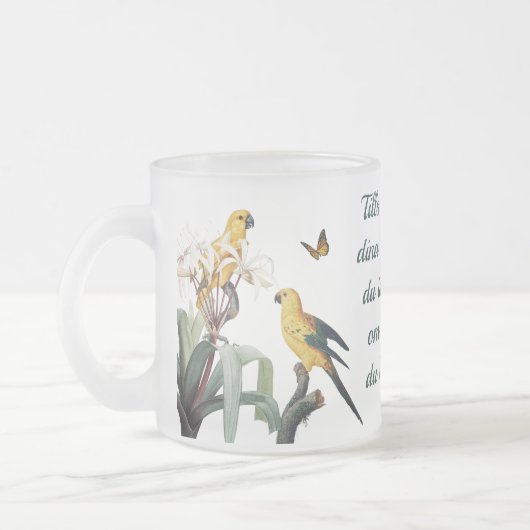 Frostad glasmugg — Fåglar Matglas Koffiemok (Links)