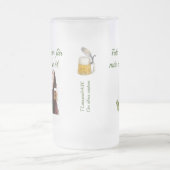 Frostat ölglas — Ölens visdom Matglas Bierpul (Center)