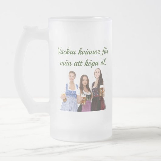 Frostat ölglas — Ölens visdom Matglas Bierpul (Links)