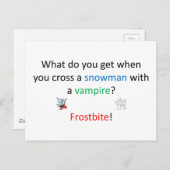 Frostbeet Joke Briefkaart (Voorkant / Achterkant)