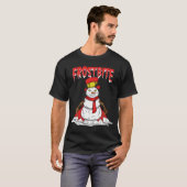 Frostbeet Snowman Vampire Kerstkerst T-shirt (Voorkant volledig)