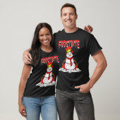 Frostbeet Snowman Vampire Kerstkerst T-shirt (Unisex)