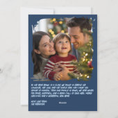 Frostbite Cool Funny Cat Retro Christmas Photo Feestdagenkaart (Achterkant)