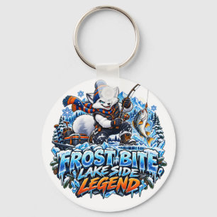 Frostbite Lakeside Legend Ijsvissen Mascotte Sleutelhanger