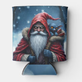 Frostbite Santa & His Mischief Elf. Blikjeskoeler (Voorkant)