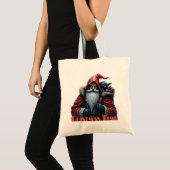 Frostbite Santa & His Mischief Elf. Tote Bag (Voorkant (product))