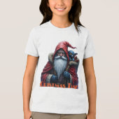 Frostbite Sinterklaas & zijn ondeugende elf. Tri-Blend Shirt (Voorkant)