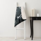 Frostbitten Winter Mountains Sherpa Blanket Deken (In situ)