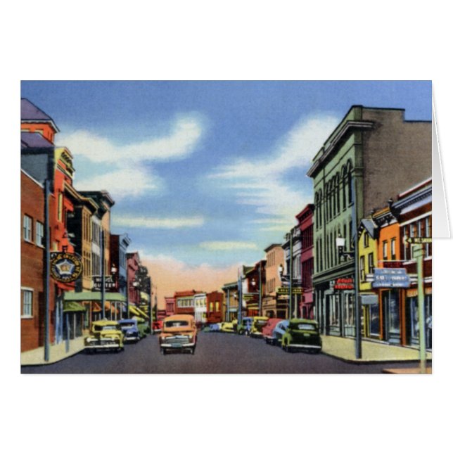 Frostburg Maryland Main Street (Voorkant Horizontaal)