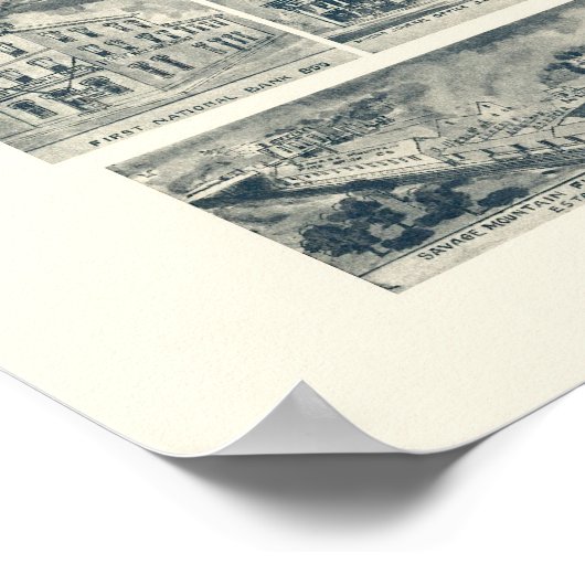 Frostburg, MD Panoramic Map - 1905 Poster (Hoek)