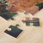 Frostebruine bladeren legpuzzel (Zijkant)