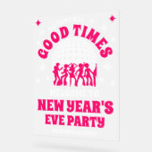 Frosted Acryl Oudejaarsavond Feest Welkom Teken Acryl Bord (Hoek)