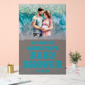 Frosted Acrylic Beach Baby shower Welkomstbord Acryl Bord (Huwelijk)