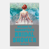 Frosted Acrylic Beach Vrijgezellenfeest Welkomstbo Acryl Bord (Voorkant)