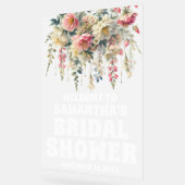Frosted Acrylic Floral Vrijgezellenfeest Welkomstb Acryl Bord (Hoek)