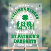 Frosted Acrylic St. Patrick's Day Party Teken Acryl Bord (Neutraal)