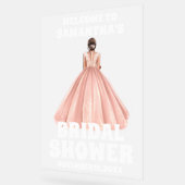 Frosted Acrylic White Vrijgezellenfeest Welkomstbo Acryl Bord (Hoek)