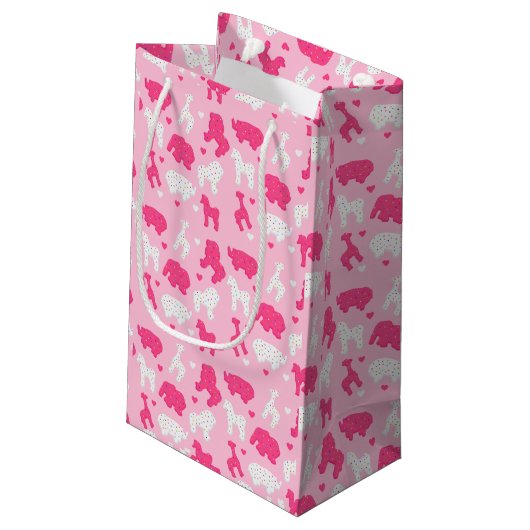 Frosted Animal Cookie Birthday Gift Bag Klein Cadeauzakje (Achterkant Gekanteld)