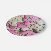 Frosted Animal Cookie Pattern Papieren Bordje (Gekanteld)
