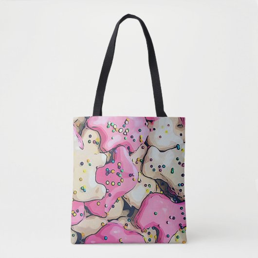 Frosted Animal Cookie Pattern Tote Bag (Voorkant)