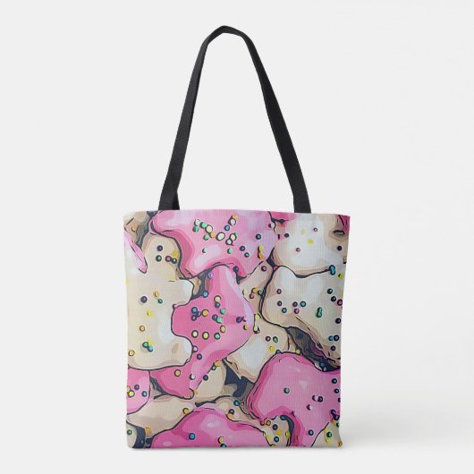 Frosted Animal Cookie Pattern Tote Bag (Achterkant)