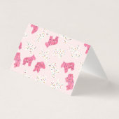 Frosted Animal Cookies Plaats Card Table Decor Kaart (Achterkant)