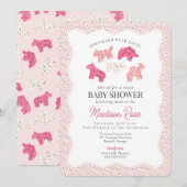 Frosted Animal Cookies Sweet Baby shower Kaart (Voorkant / Achterkant)