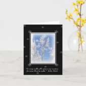 Frosted Aspen Natuur Quote Note Kaart (Gele Bloem)