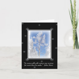 Frosted Aspen Natuur Quote Note Kaart