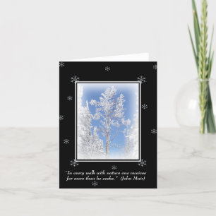 Frosted Aspen Natuur Quote Note Kaart