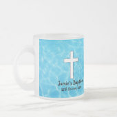 Frosted Baptism keepomwille Matglas Koffiemok (Links)