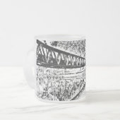 Frosted beer mok 296ml (Voorkant links)