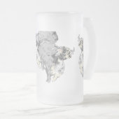 Frosted Beer Mok: Buffalo's op de vlucht Matglas Bierpul (Voorkant rechts)