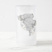 Frosted Beer Mok: Buffalo's op de vlucht Matglas Bierpul (Center)