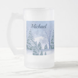 Frosted Beer Mok Channel Een koude op een warme da