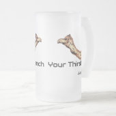 Frosted Beer Mok: Drijf je dorst Matglas Bierpul (Voorkant rechts)