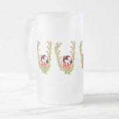 Frosted Beer Mok: Kijk naar binnen Matglas Bierpul (Voorkant links)