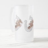 Frosted Beer Mok : Lucky (Voorkant links)