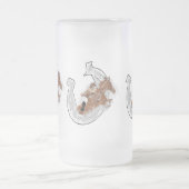 Frosted Beer Mok : Lucky (Center)