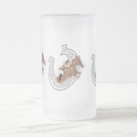 Frosted Beer Mok : Lucky (Center)