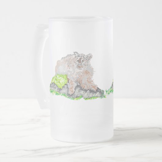 Frosted Beer Mok: Puma Matglas Bierpul (Voorkant links)