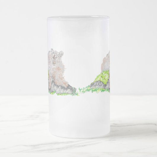 Frosted Beer Mok: Puma Matglas Bierpul (Center)