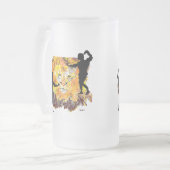 Frosted Beer Mok: Werk het Matglas Bierpul (Voorkant links)