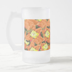 Frosted Beer Mok: Wild Flower's Matglas Bierpul